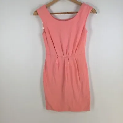 $19.95 • Buy Kookai Womens Dress Size 1 Aus 8 Bodycon Pink Stretch Sleeveless 064417