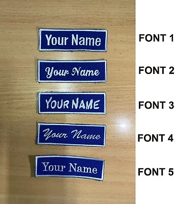 *CUSTOM*Personalised* Name Embroidery Sew On Multipurpose Embroidered Patch Tag • $13.99