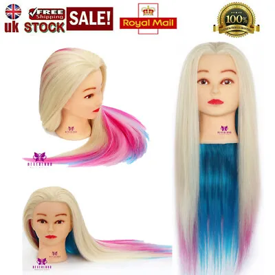 Salon 26-29  Hair Training Head Hairdressing Styling Mannequin Doll + Free Clamp • £15.99