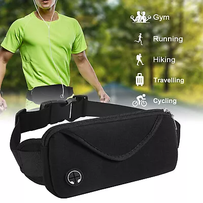 Running Bum Bag Fanny Pack Travel Waist Money Belt Zip Hiking Pouch Wallet Sport • $9.48