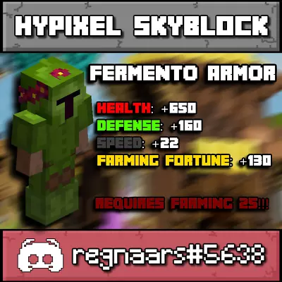 Hypixel Skyblock  | Fermento Armor | Fast And Safe Delivery | • $53.99