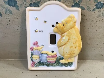 Disney Classic Winnie The Pooh Ceramic Single Light Switch Plate Cover Charpente • $20