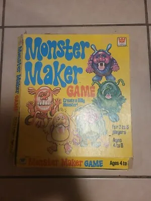 Vintage Monster Maker Game 1977 Whitman  Complete! • $29.95