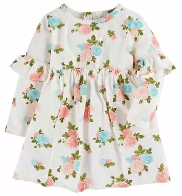 Mud Pie Baby Girl Floral Rose Print Dress Assorted Sizes NEW • $12.95