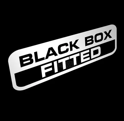 Black Box Fitted Car Van Window Vinyl Decal Sticker Safety Sign Awareness • £2.59