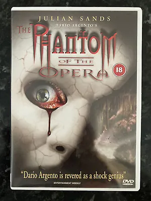 PHANTOM OF THE OPERA (1998) DVD Dario Argento Julian Sands Asia Argento G Leroux • £28.99