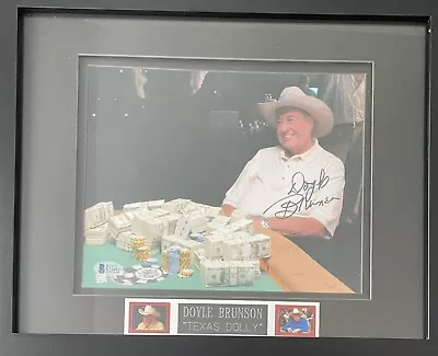 Doyle Brunson Signed Autographed Photo Picture HOF Texas Hold Em Poker WSOP COA • $499.99