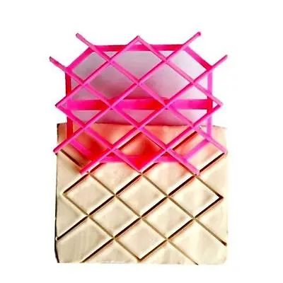 $3.32 • Buy Cake Rhombus Quilting Cookies Biscuit Letter Icing Embosser Fondant Mold Cutter