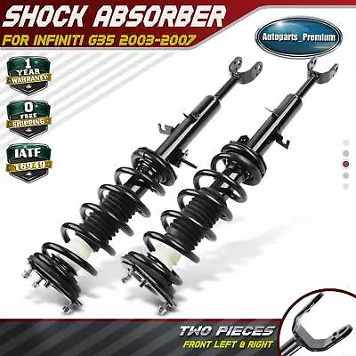 Front Complete Strut & Coil Spring Assembly For Infiniti G35 2003-2007 3.5L RWD • $122.99