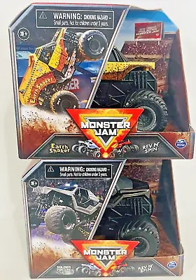 Spin Master Monster Jam Rev N Spin Earth Shaker & Soldier Fortune - Truck Toys  • $19.59