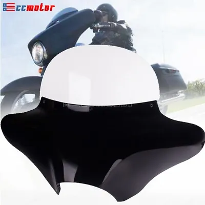 Batwing Fairing Windshield Screen For Harley Touring Road King Softail Fat Boy • $311.91