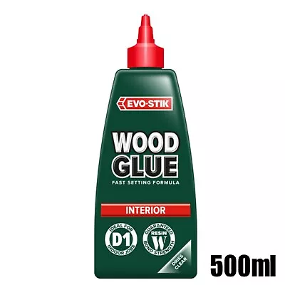 1 X EVO-STIK Wood Glue Interior 500ml Fast Setting Adhesive • $19.34