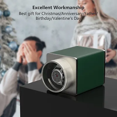 Automatic Single Watch Winder Display Storage With Quiet Motor Vegan Leather NEW • $76.99