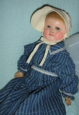 Martha Chase Antique Doll 19” Labeled Painted Stockinette Baby Pre- Or C.1920  • $250