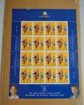 £7.67 • Buy Shriner Stamps Issued By Canada,7x9 Sheet, Mint & Uncirculated