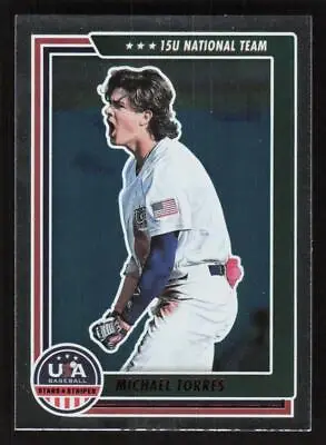 2022 Panini USA Baseball Stars & Stripes  Longevity Ruby #86 Michael Torres • $2.50