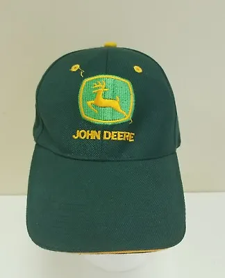 £14.59 • Buy John Deere Hat Cap Adjustable Hook & Loop Closure Green