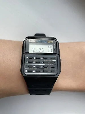 Casio Calculator Data Bank Men's Black Watch - CA-53W-1Z • £29.99
