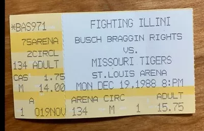 1988 Illinois Illini Vs Missouri Busch Beer Bragging Rights Basketball Game  • $19.99