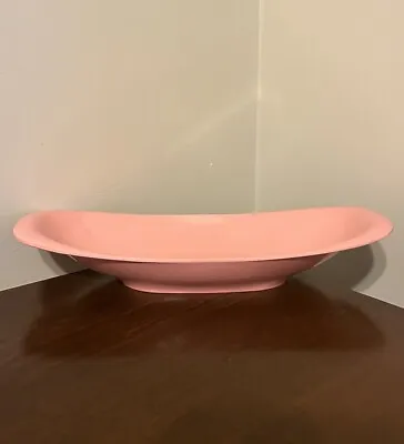 Vintage Boontonware Melamine Melmac Pink 14” Serving Dish Bread Bowl #609 • $24.95