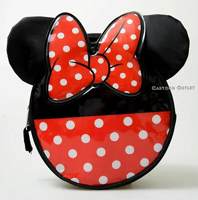 MINNIE MOUSE EARS KIDS INSULATED LUNCH Bag SACK TRAVEL SCHOOL POLKA DOTS DISNEY • $12.30