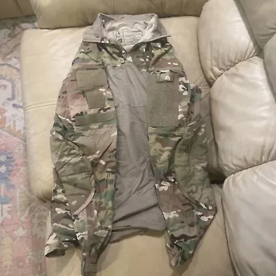 Large  Massif Army Combat Shirt ACS OCP Multicam Flame Resistant FR Zipper G  • $35