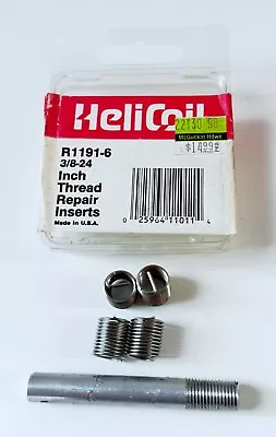 (4) HELICOIL Free Running Thread Inserts 3/8-24 UNF X 0.562  304SS R1191-6 • $8.95