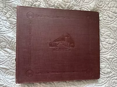 10  78 RPM Record Storage Album - Brown (Holds 10 Records) HMV  H  • $12