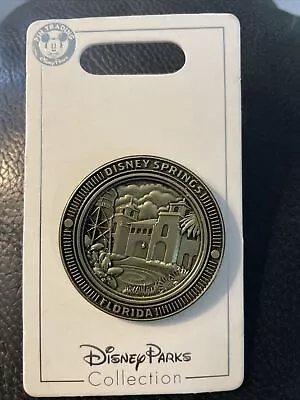 Disney Parks Pin Disney Springs Florida Bronze Coin Medallion Trading Pin • $13.75