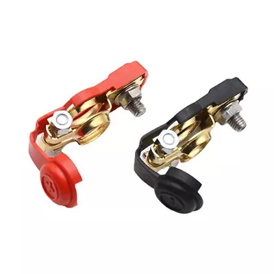 1 Pair Car Battery Terminal Quick Connector Cable Positive Negative Clamp Parts • $10.70