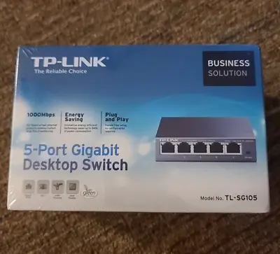 TP-Link Wired Ethernet 5 Port Desktop Switch  • $9.95