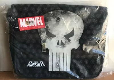 Marvel The Punisher Distressed Skull Print Messenger Bag * NEW SEALED * • $59.99