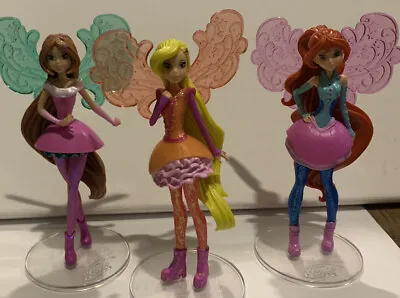 Winx Club Cosmix Dolls Bloom Flora Stella Series 8 Doll Figures Glow Wings 3 • $37.61