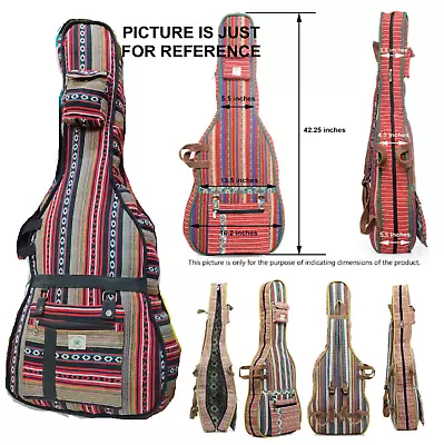 Assorted 2pc Indian Acoustic Guitar Gig Bag Ukulele Case Cover Thick Backpack • $108.75