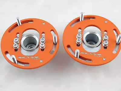 Camber Plates For BMW E36 3D Drift Top Mounts Front X2 - Domlager Orange • $163.34