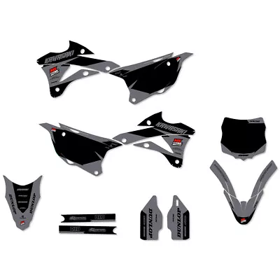 Ninetwo Decals Kawasaki KX85 14-21 Grey Blk W/ Blk BGS Graphics Kit • $189.95