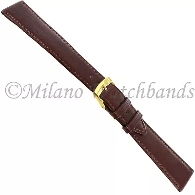 20mm Morellato High Quality Soft Genuine Leather Brown Watch Band LONG 112 • $21.95