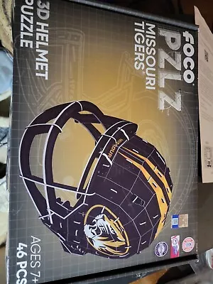 Foco PZLZ University Of Missouri Tigers  Helmet 46 Pieces 3D PUZZLE • $15