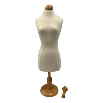 Interchangeable White Mini Jersey Female Dress Form Mannequin Jewelry Display • $51.77