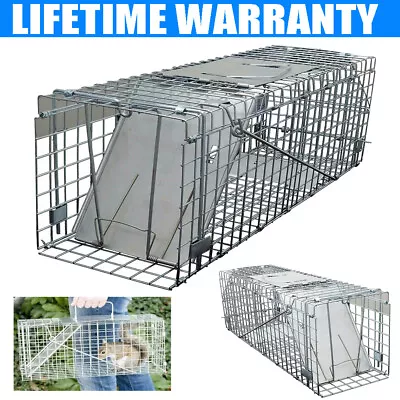 Large Humane Live Animal Trap Cage For Rabbit Raccoons Cat Opossums Squirrel • $31.90