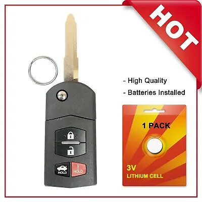 For 2005 2006 2007 2008 Mazda 6 Sedan RX-8 Keyless Entry Remote Flip Key Fob • $9.83