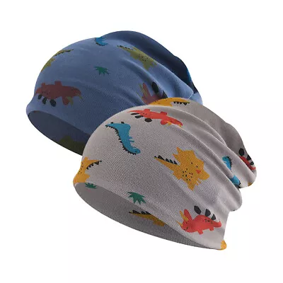 Baby Kids Boys Dinosaur Beanie Hat Cotton Knit Toddler Newborn Warm Skullies Cap • £3.99