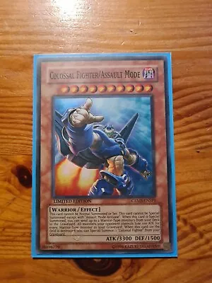 Yu-Gi-Oh Colossal Fighter/Assualt Mode Super Rare CRMS-ENSP1 • £3