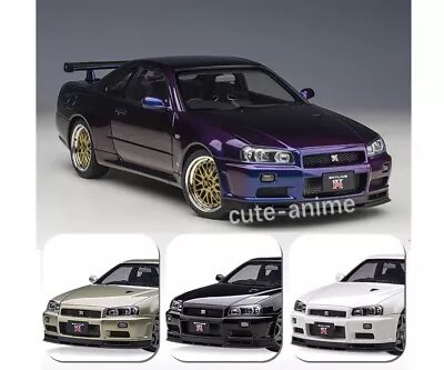 AUTOart 1/18 Nissan Skyline GT-R R34 V-spec II Diecast Model Car Gift Collection • $348.12