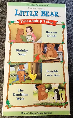 Little Bear - Friendship Tales - Maurice Sendak - VHS - 2002 • $5