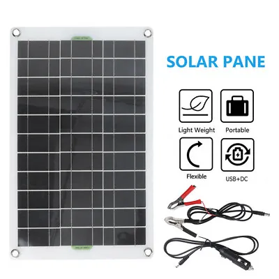 40W 30A Solar Panel Kit 12V Battery Charger Controller For RV Trailer Camper Van • £26.83