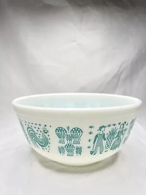 Vintage Pyrex 403 Amish Butterprint Turquoise 2-1/2 Qt Mixing Bowl • $28