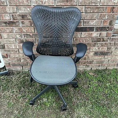 Loaded Herman Miller Mirra 1 Task Chair Grey Mesh Desk Chair Office Mirra • $349