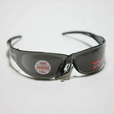 ANTI FOG UV400 Motorcycle Riding Glasses Sunglasses-SMOKED Lens Small • $8.99