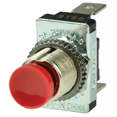 BEP Marine Push Button Boat Horn Starter Switch Red SPST 12V 24V Panel Mount • $4.95